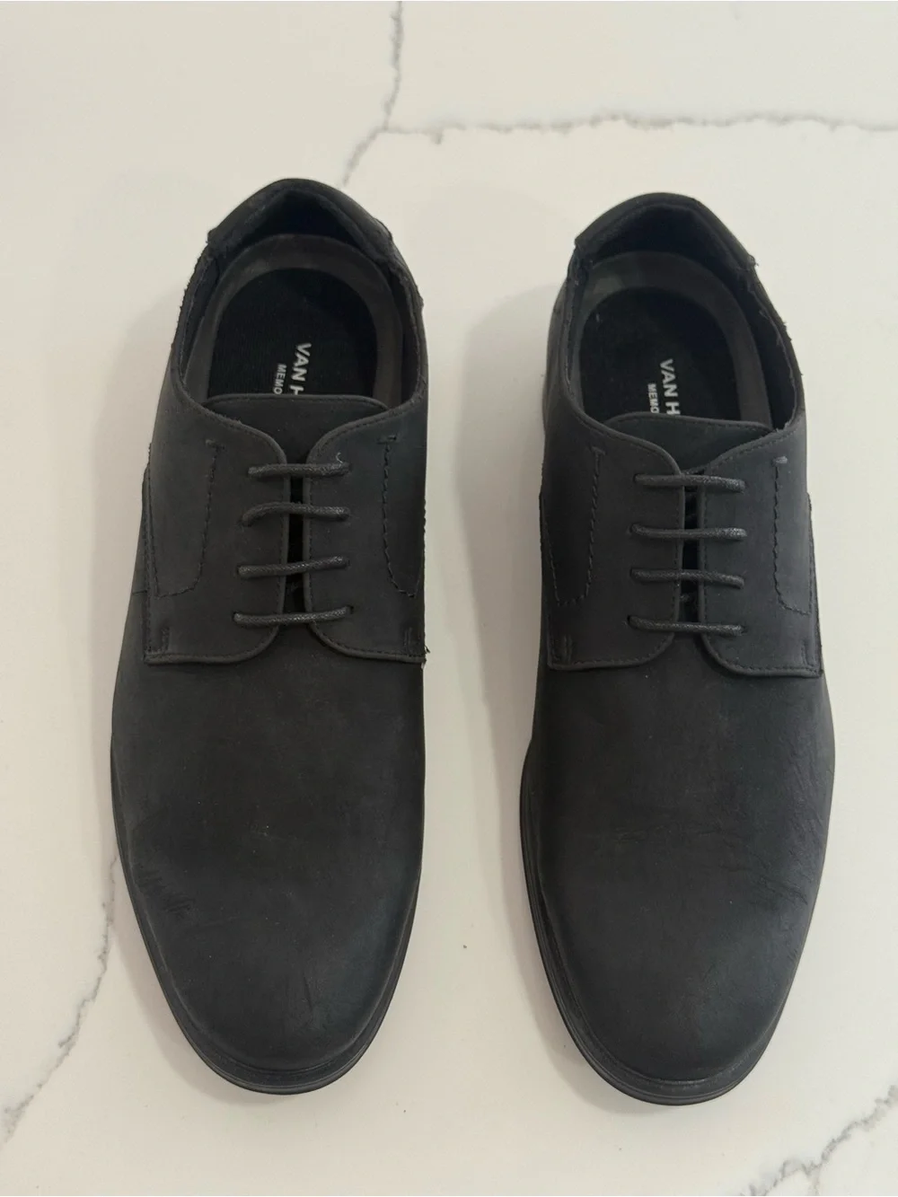 Van Heusen Black Lace-Up Derby Shoes